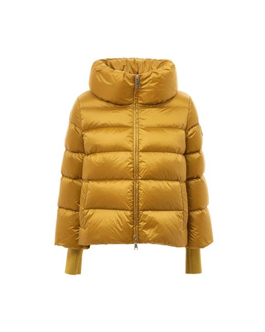 Add Metallic Goldene Polyamid Jacke &Amp; Mantel