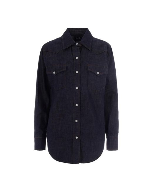 Shirts A.P.C. de color Blue