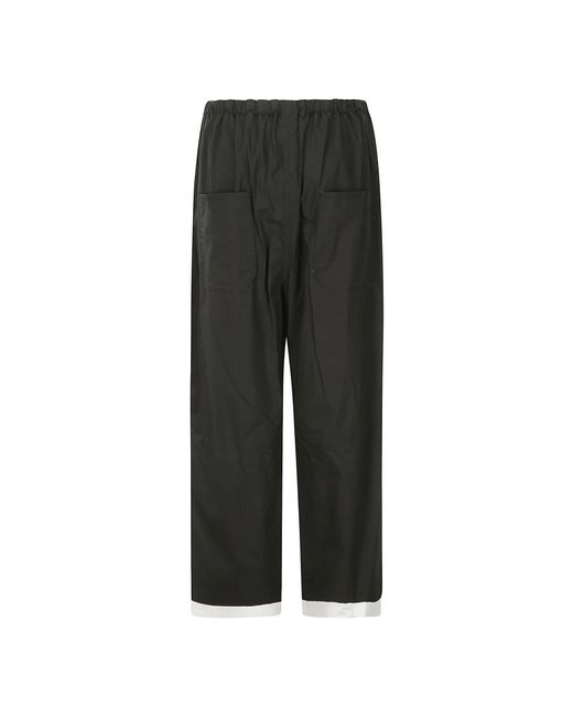 Yohji Yamamoto Gray Wide Trousers for men
