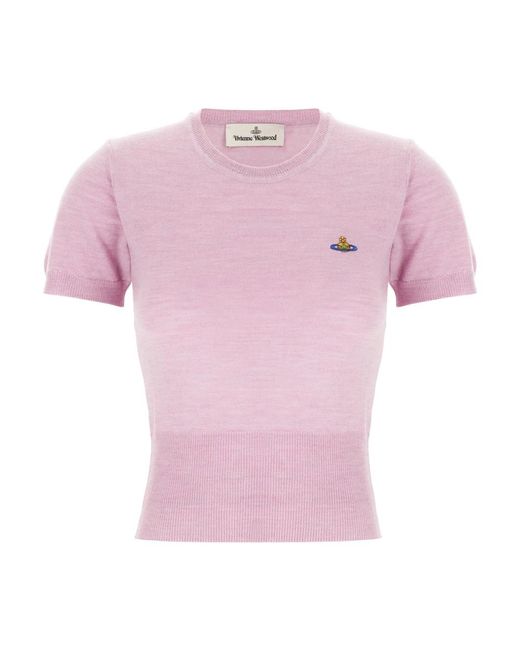 Vivienne Westwood Pink Round-Neck Knitwear