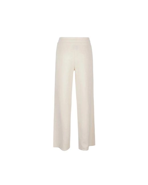 Mc2 Saint Barth White Straight Trousers