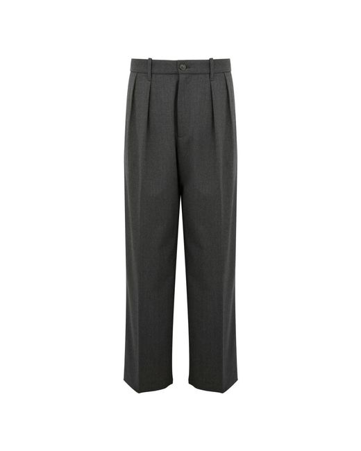 Nine:inthe:morning Gray Straight Trousers for men