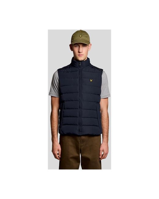 Lyle & Scott Blue Vests for men