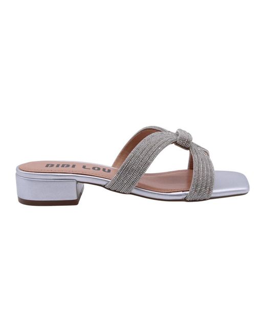 Bibi Lou Brown Heeled Mules