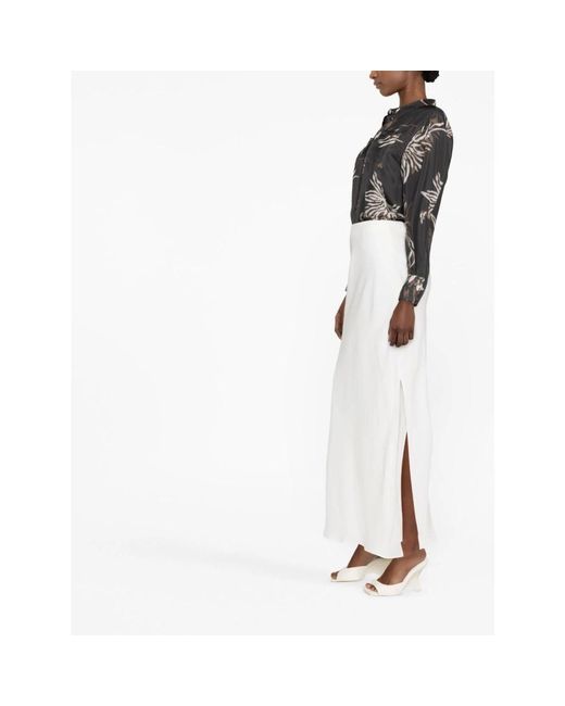 Brunello Cucinelli White Maxi Skirts