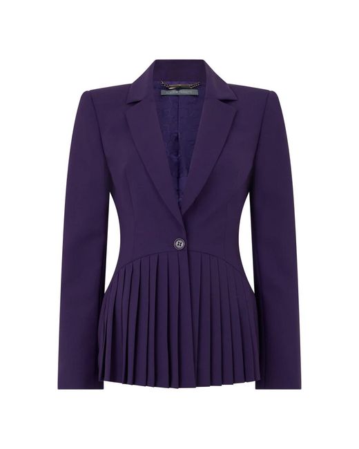 Alberta Ferretti Purple Blazers
