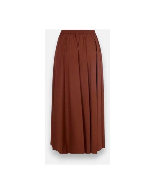 Herno Brown Midi Skirts