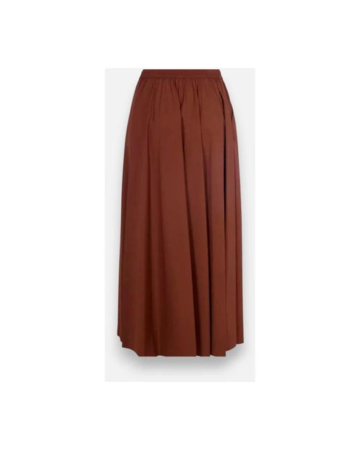 Herno Rokken ,Bruin ,Nylon Lichte Nylon Stretch Rok in het Brown