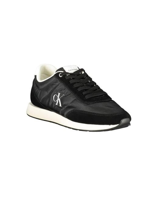 Calvin Klein Black Recycled Polyester Sneaker for men
