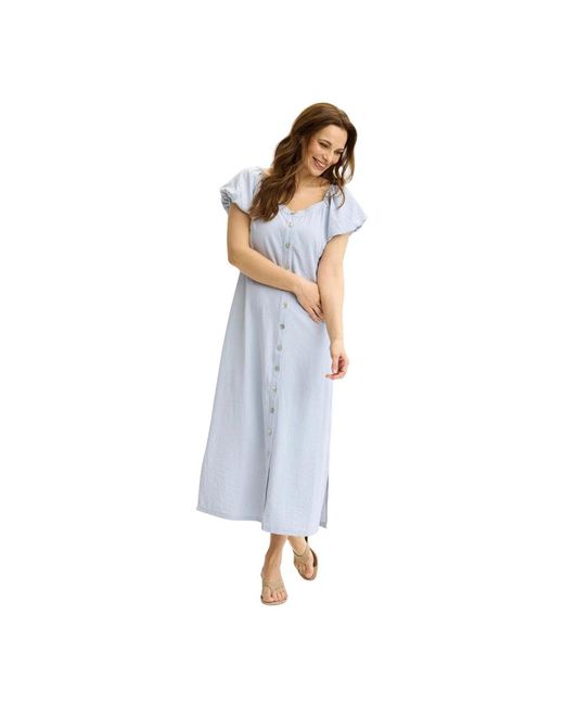 iN FRONT Maxi Jurk in het Blue