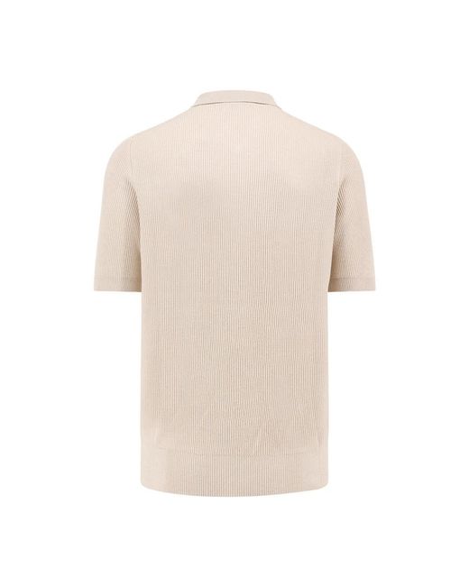 Brunello Cucinelli Natural Polo Shirts for men