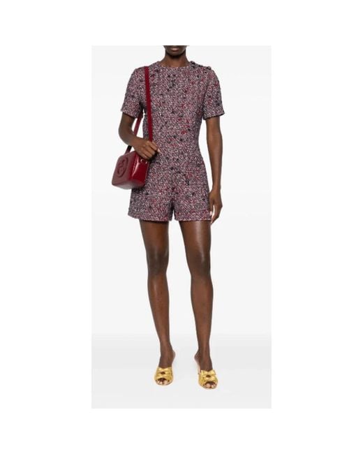 Gucci Purple Playsuits