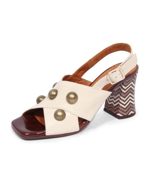 Chie Mihara White High Heel Sandals