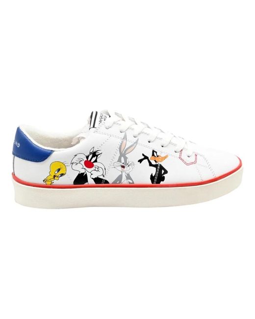 Sneakers looney tunes bianche di MOA in Blue
