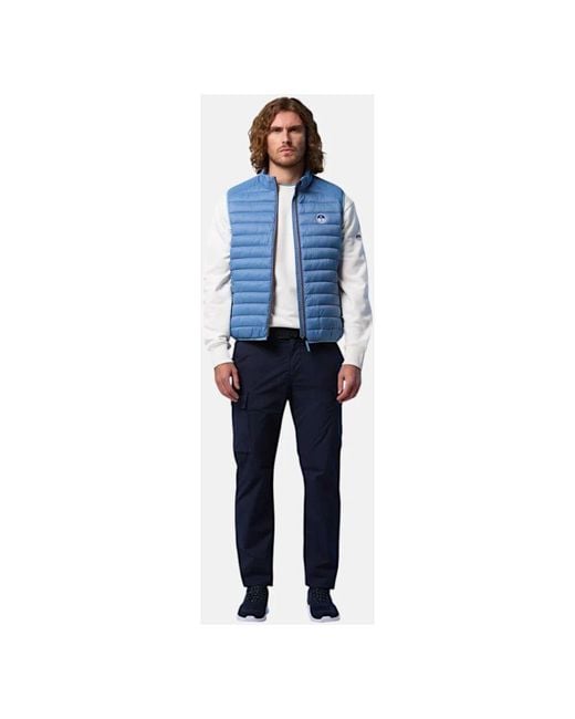 North Sails Ultra-Leichte Nylon-Steppweste in Blue für Herren