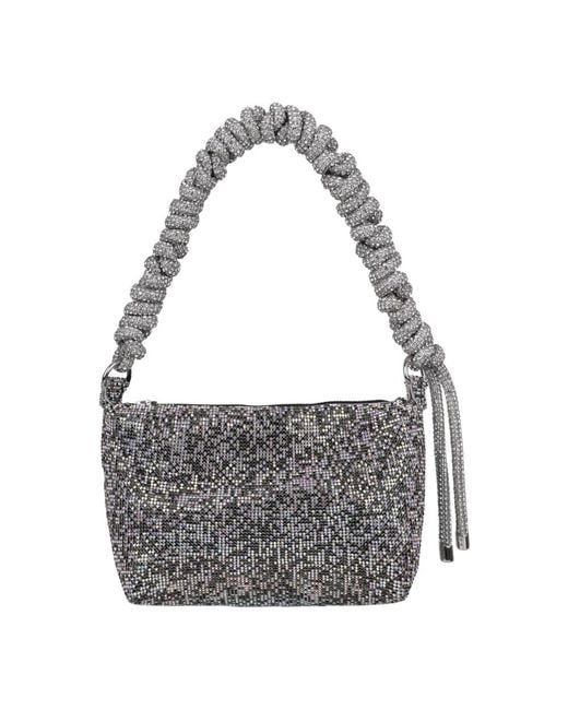 Kara Metallic Shoulder Bags