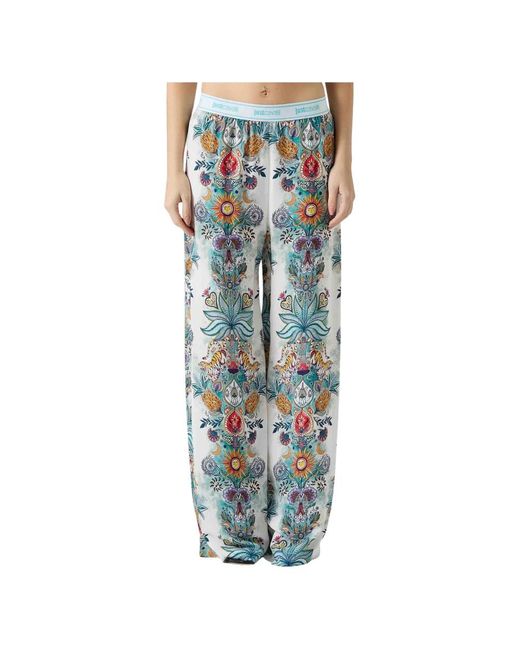 Just Cavalli Blue Wide Trousers