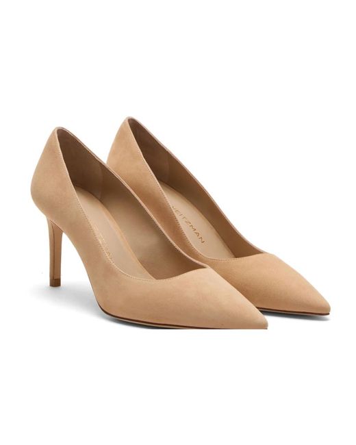 Stuart Weitzman Schoenen ,Leer Stuart Power 75 in het White