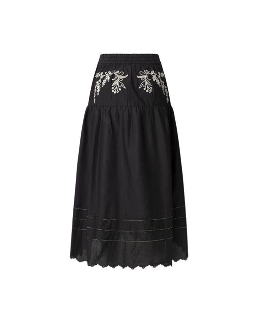 Midi Skirts Pepe Jeans de color Black