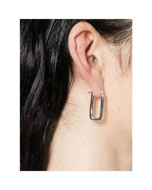 Jil Sander White Earrings