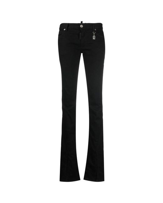 DSquared² Black Straight Trousers