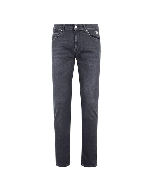 Roy Rogers Schwarze Baumwolljeans Soft Touch in Blue für Herren