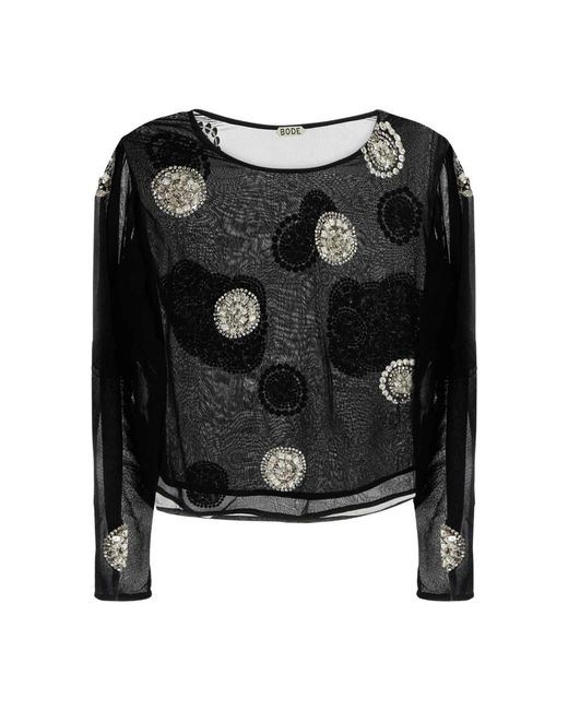 Blouses Bode de color Black