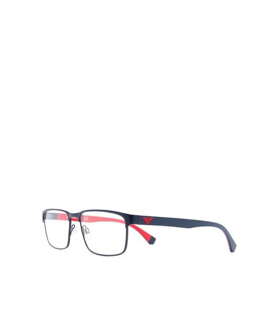 Emporio Armani Red Glasses for men