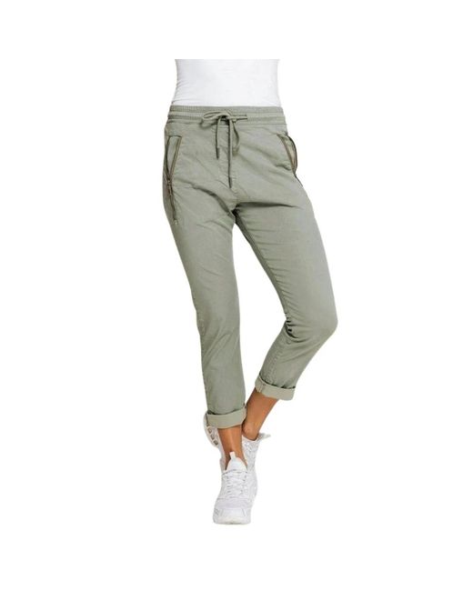 Trousers > cropped trousers Zhrill en coloris Green