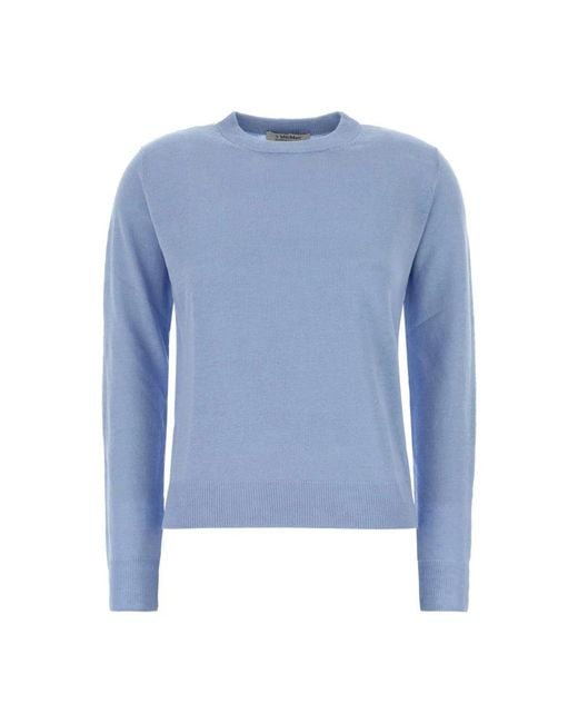 Max Mara Blue Round-Neck Knitwear for men