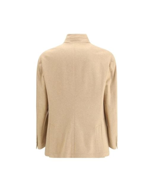 Brunello Cucinelli Natural Blazers for men