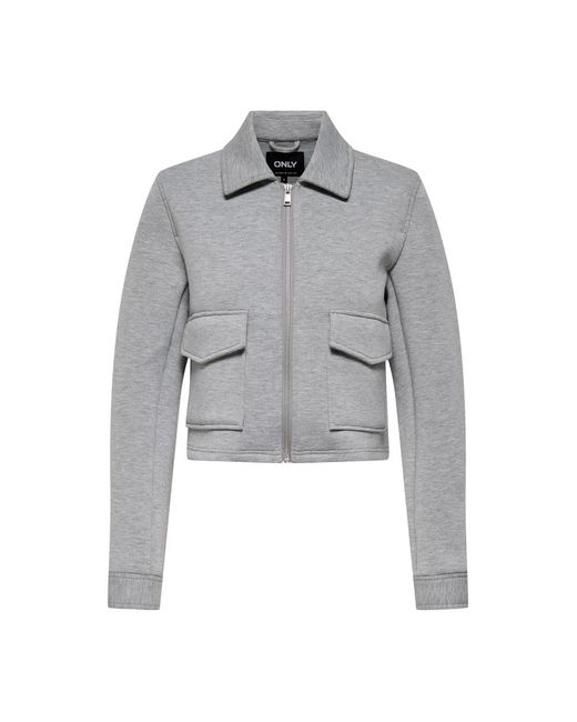 ONLY Jassen ,Grijs ,Polyester Judith Short Jacket in het Gray