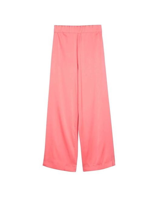 D.exterior Pink Korallenrosa satin weite hose