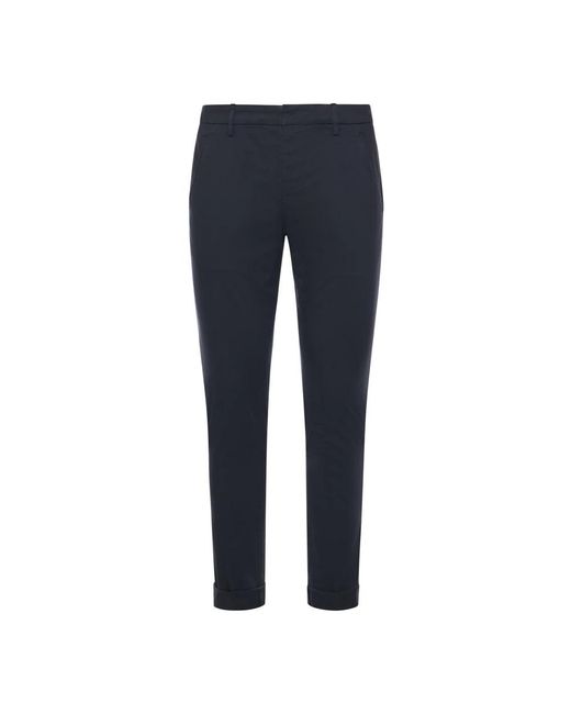 Dondup Blue Slim-Fit Trousers for men