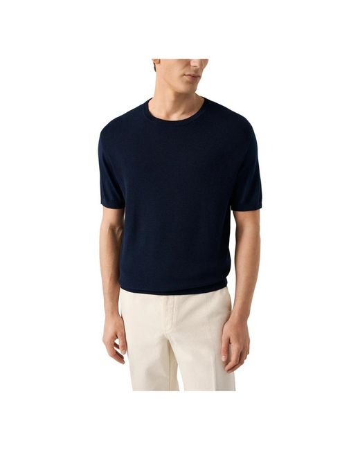 Eton of Sweden Blue Round-Neck Knitwear for men