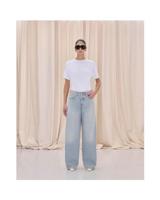 Haikure Blue Loose Fit Jeans
