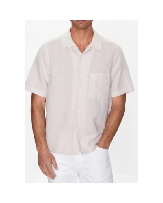 Calvin Klein White Short Sleeve Shirts for men