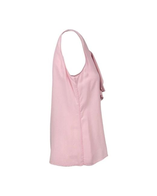 Kiltie Pink Sleeveless Tops