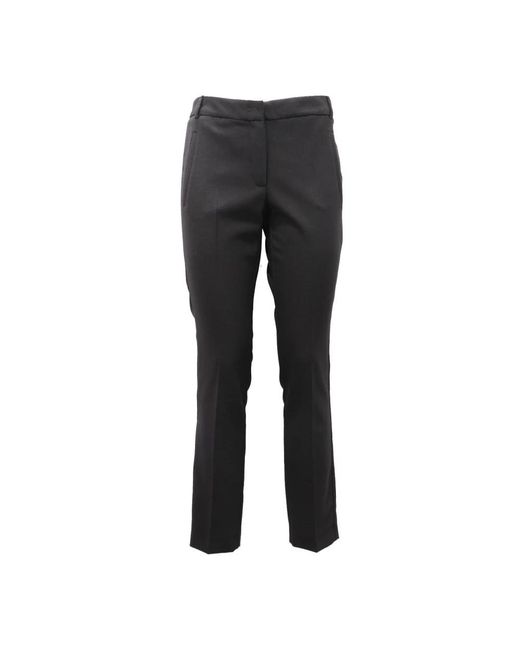 Marella Black Slim-Fit Trousers