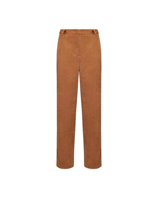 Silvian Heach Straight Trousers in het Brown