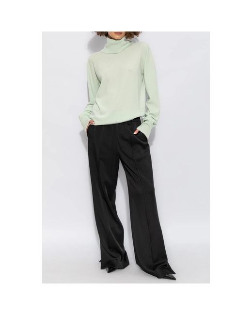 Jil Sander Black Straight Trousers
