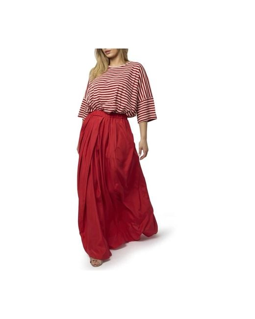 Phisique Du Role Red Maxi Skirts