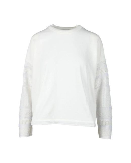 Ballantyne White Long Sleeve Tops