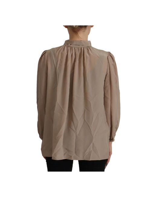 Dolce & Gabbana Brown Blouses