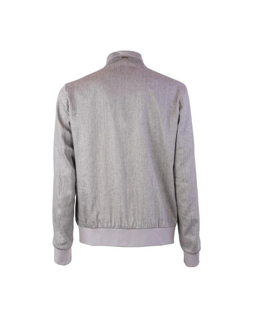 Light Jackets Herno de hombre de color Gray