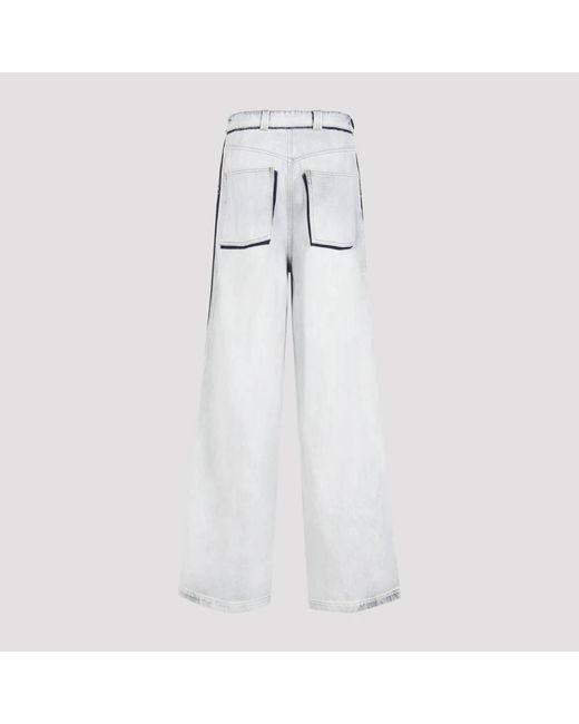 Maison Margiela White Wide Jeans