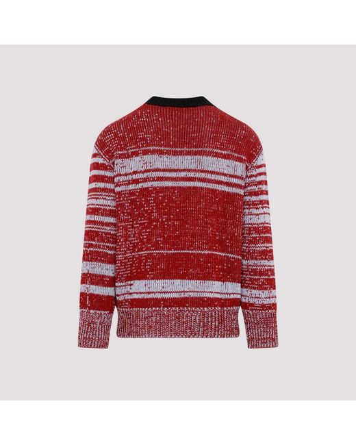 Marni Red Round-Neck Knitwear for men