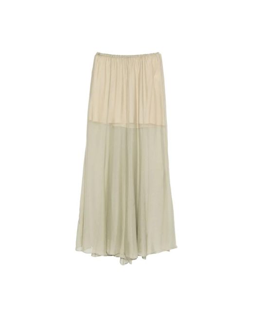 Maxi Skirts Alysi de color Natural
