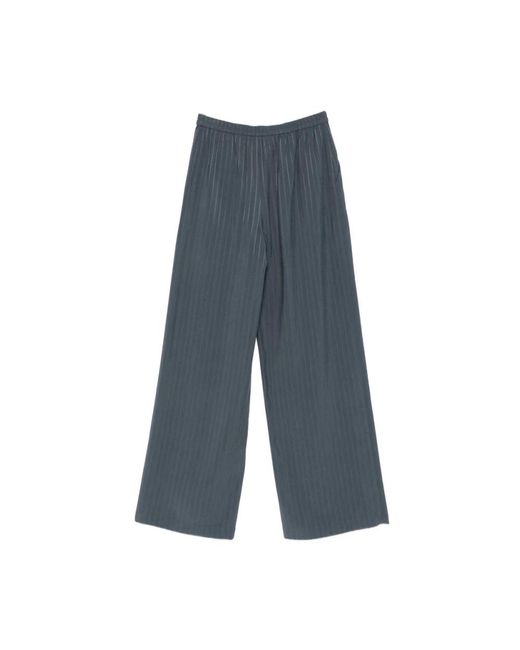 Emporio Armani Gray Wide Trousers