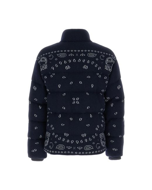 Alanui Blue Down Jackets for men